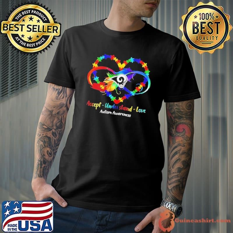 LA Rams Accept Understand Love Autism Awareness 2025 Shirt