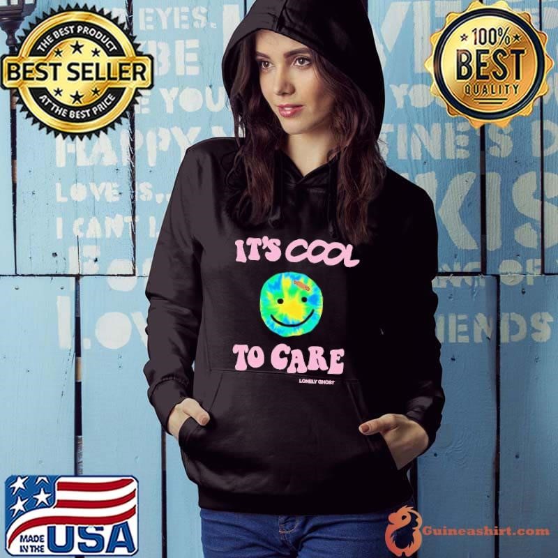 Lonely Ghost It’s Cool To Care Smiley Hoodie