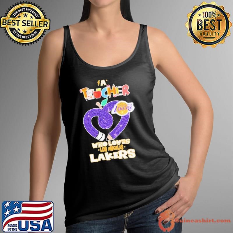 Los Angeles Lakers A Teacher Who Loves Heart shirt
