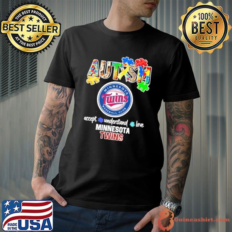 Minnesota Twins Autism accept understand love shirt