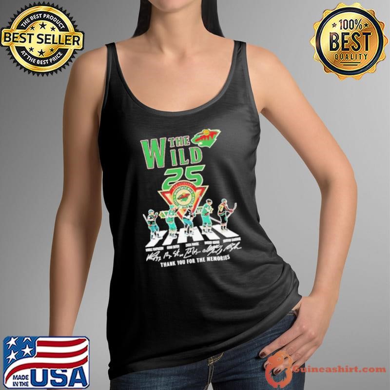 Minnesota Wild 25th anniversary thank you for the memories signature shirt