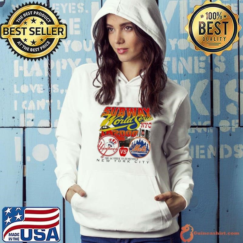 New York Mets vs. New York Yankees Subway World Series 2000 Hoodie