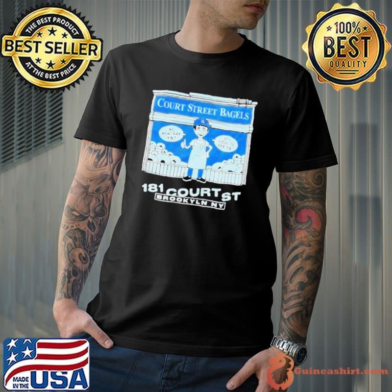 New York Yankees court street bagels 181 court st Brooklyn NY shirt