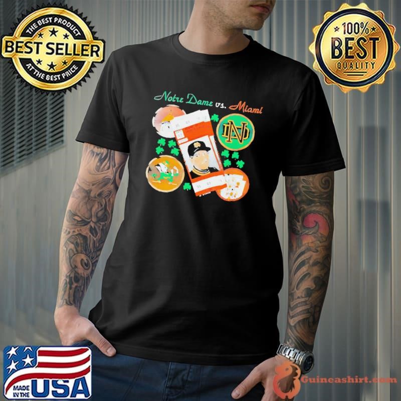 Notre Dame vs Miami 90s shirt