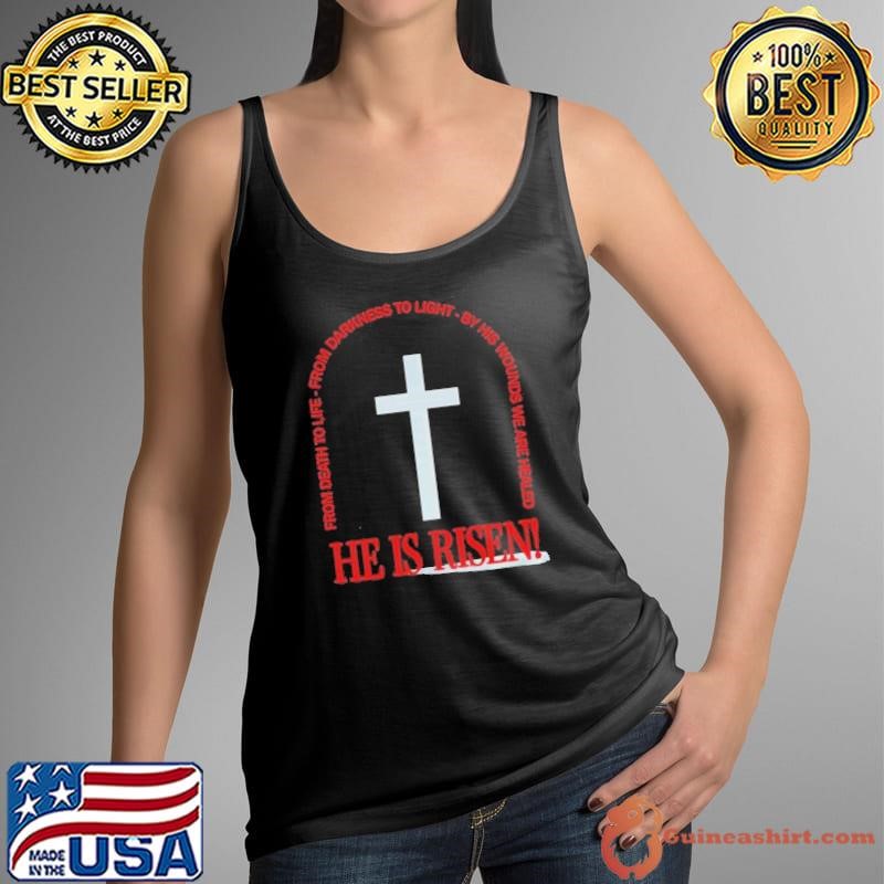 Ohio State Buckeyes Jesus Won He is Risen From Darkness To Light shirt