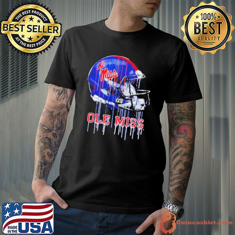 Ole Miss Rebels Football helmet melting shirt