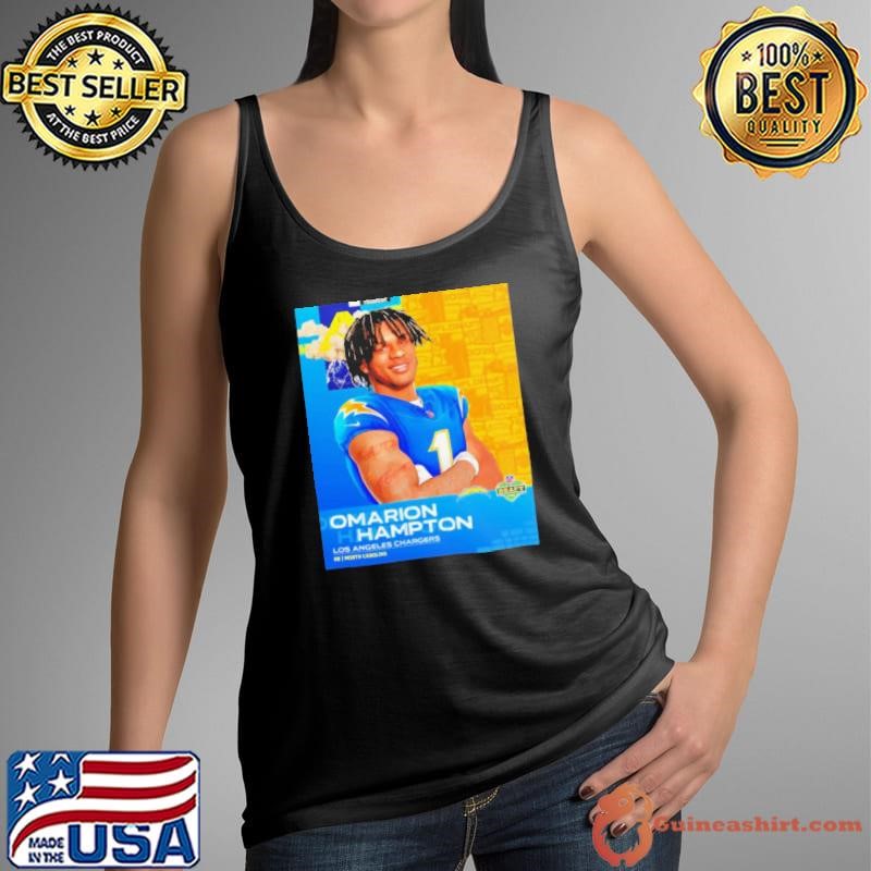 Omarion Hampton Los Angeles Chargers 2025 NFL Draft art shirt