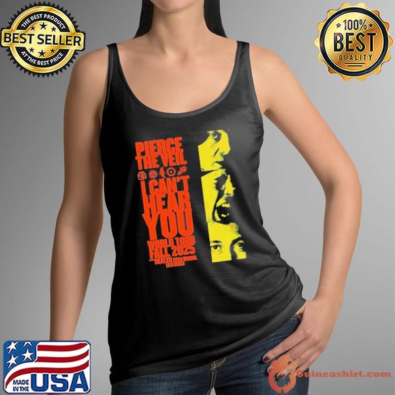 Pierce the veil i can’t hear your world tour fall 2025 shirt