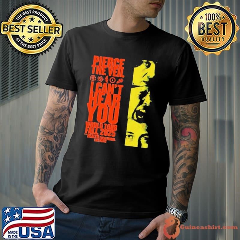 Pierce the veil i can’t hear your world tour fall 2025 Unisex