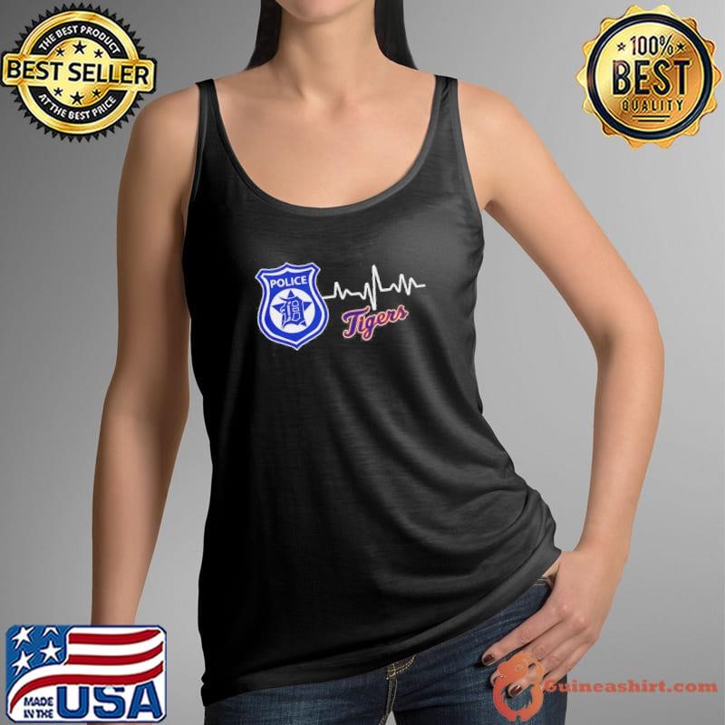 Police Heart Rate Detroit Tigers Shirt