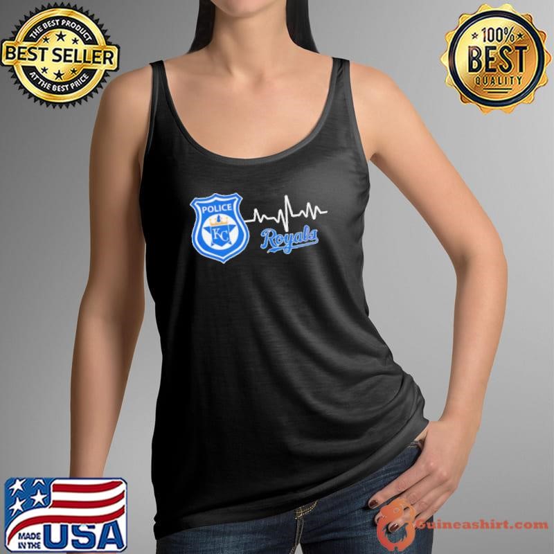 Police heart rate Kansas City Royals shirt