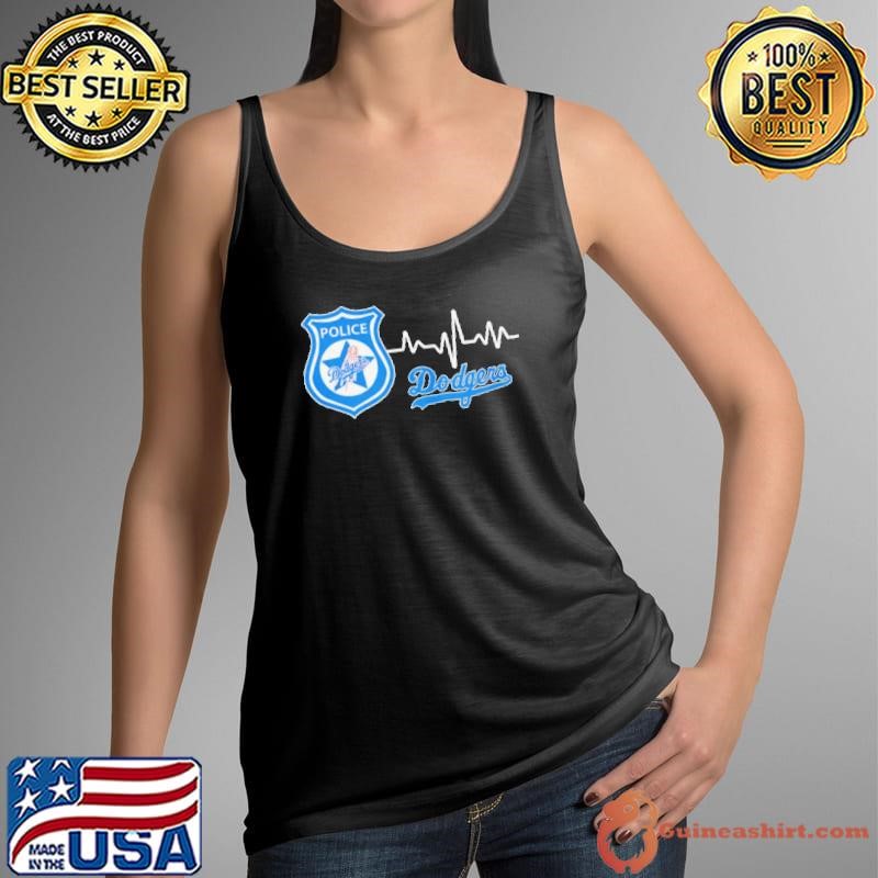 Police heart rate Los Angeles Dodgers shirt