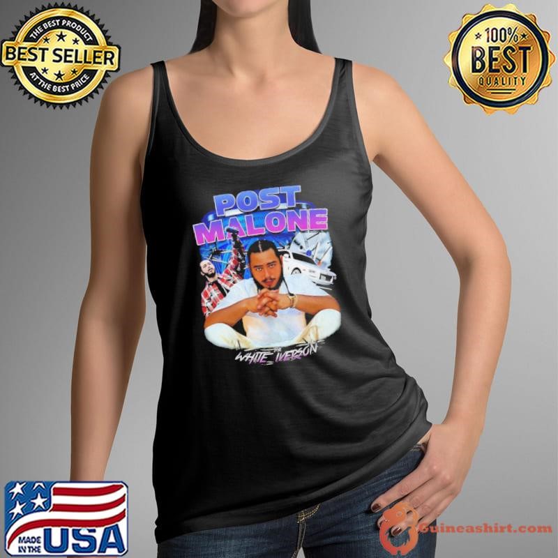 Post Malone the White Iverson shirt