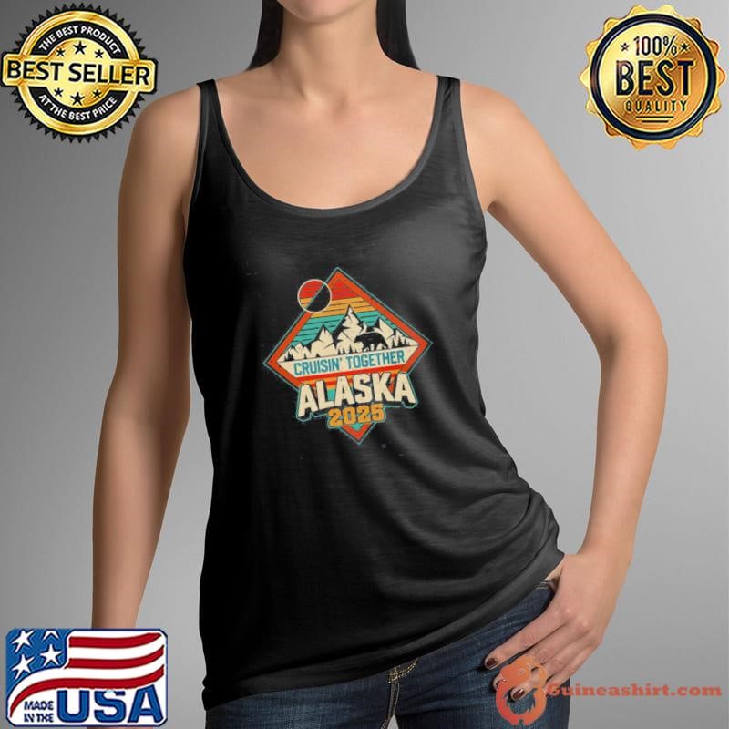 Retro Alaska Cruise 2025 Cruisin Together Vacation Family Shirt
