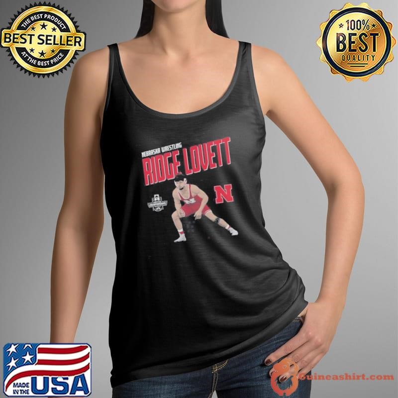 Ridge Lovett Nebraska Cornhuskers NCAA DI Mens Wrestling Championship 2025 Players shirt