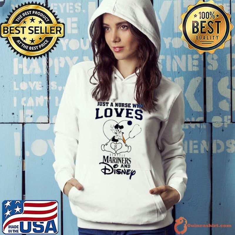 Seattle Mariners Mickey Mouse just a nurse who loves and Disney Baseball shirt