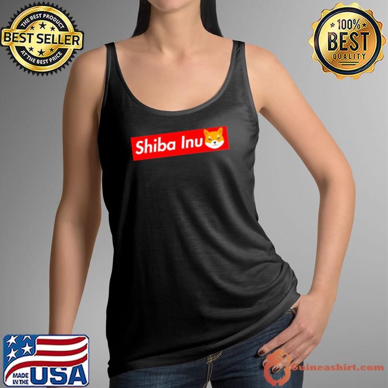 Shiba Inu red stripe shirt