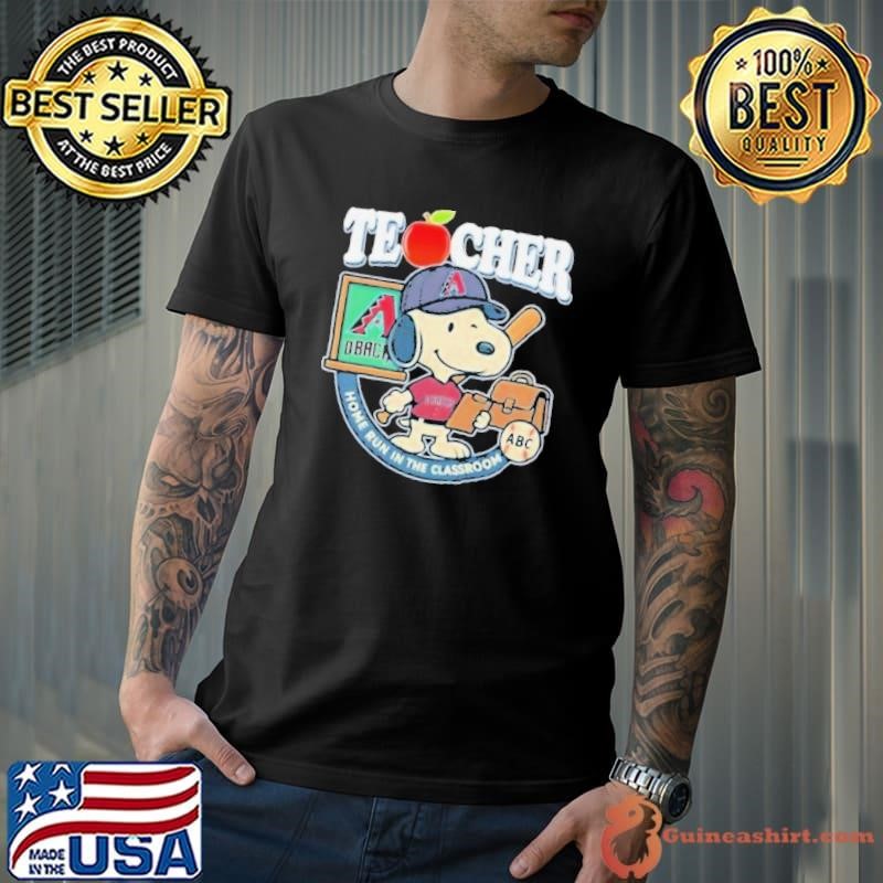 Snoopy teacher home run in the classroom abc Arizona Diamondbacks Unisex