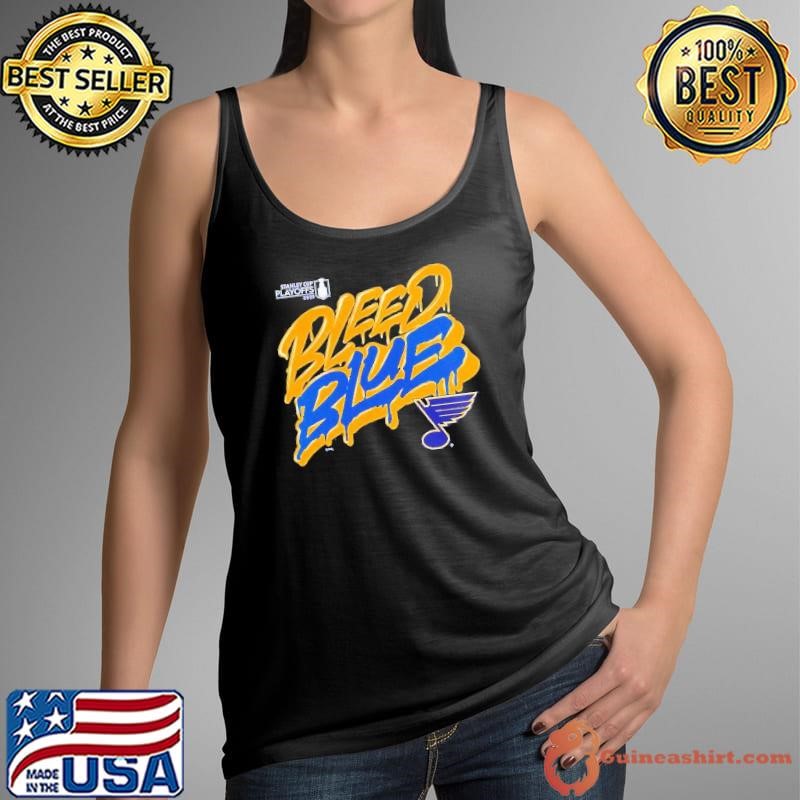 St Louis Blues Bleed Blue Stanley Cup Playoffs 2025 shirt