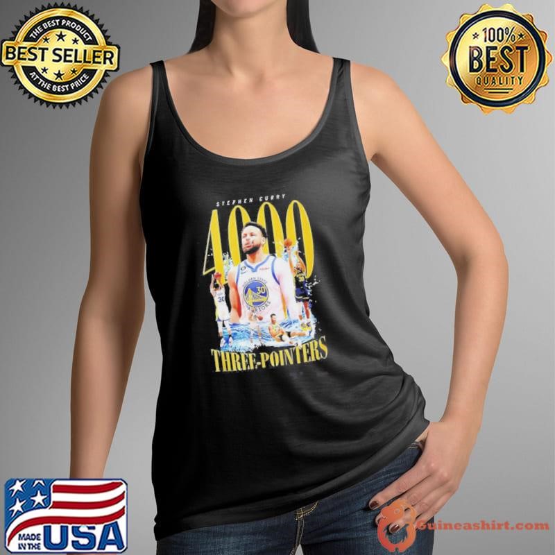 Stephen Curry Golden State Warriors 4000 Three-pointers Shirt