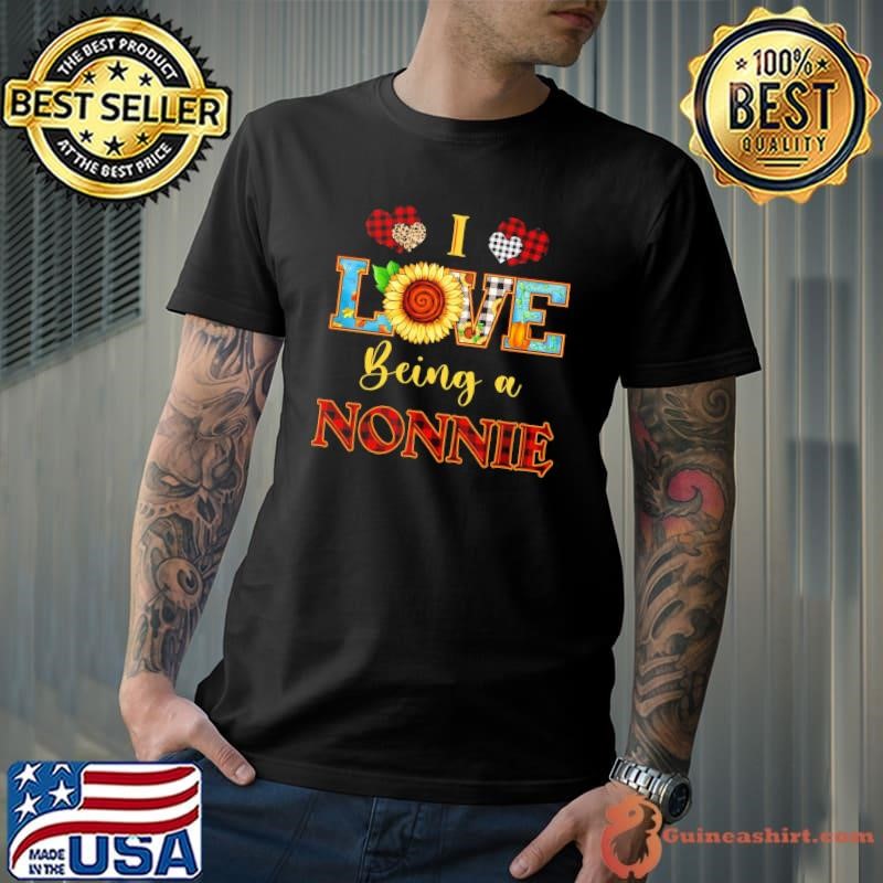 Sunflower I Love Being A Nonnie Happy Mother's Day T-Shirt