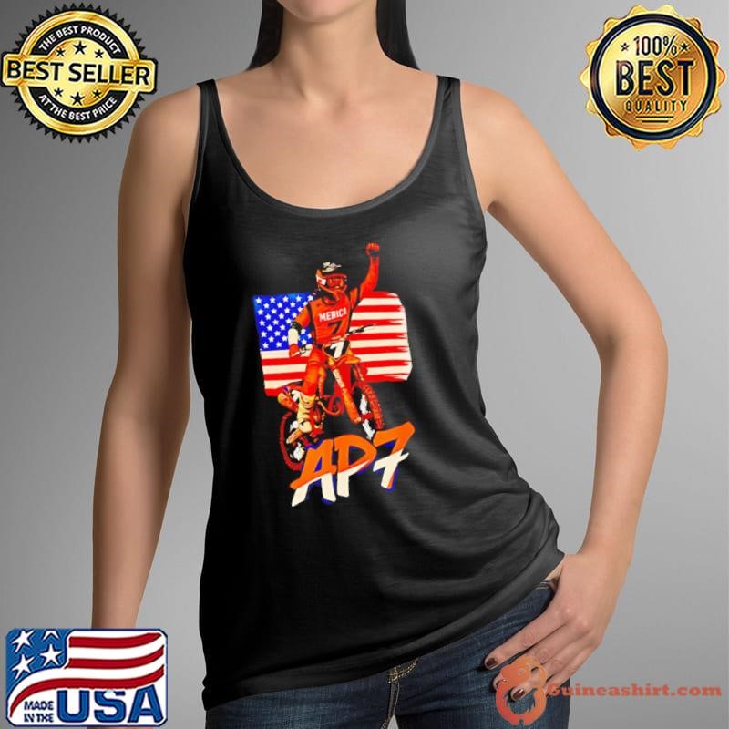 Supercross Motocross Aaron Plessinger AP7 American flag shirt