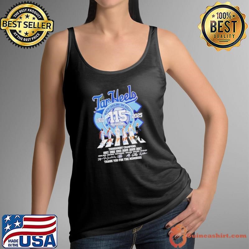Tar Heels 115 Seasons 1910 2025 Abbey Road Thank You For The Memories Shirt