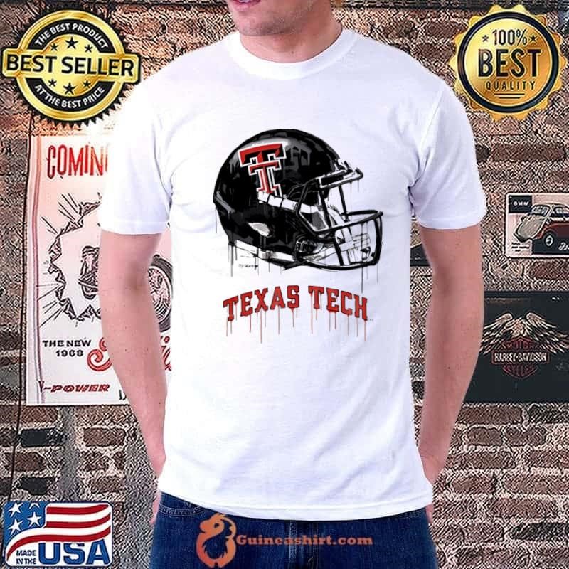 Texas Tech Red Raiders Youth Heather Dripping Football Helmet Shirt