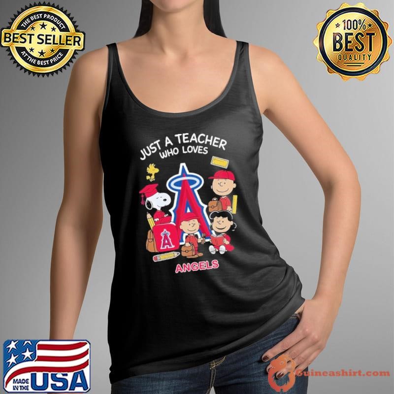 The Peanuts just a teacher who love Los Angeles Angels shirt