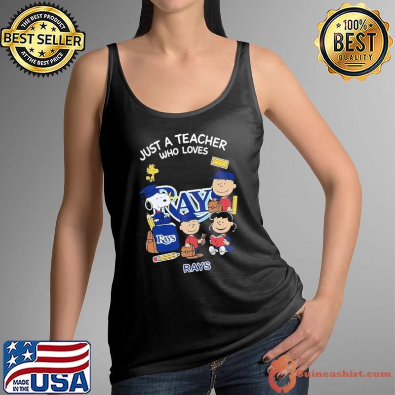 The Peanuts just a teacher who love Tampa Bay Rays shirt
