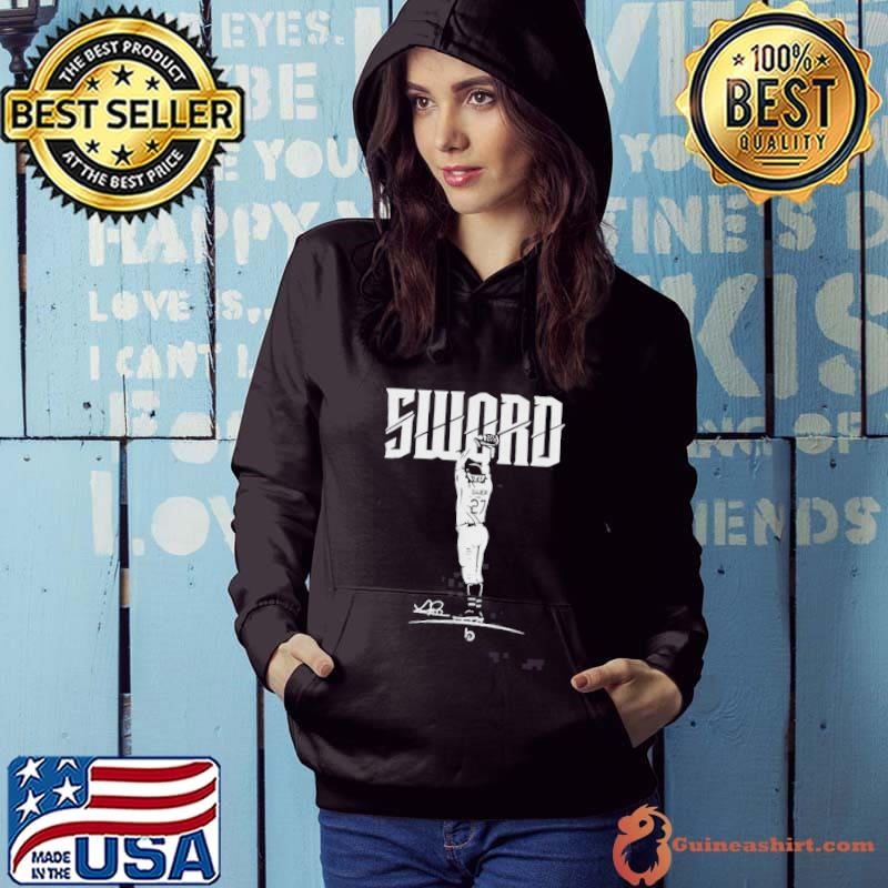 Trevor Bauer Los Angeles Dodgers Outage Sword Vintage Hoodie