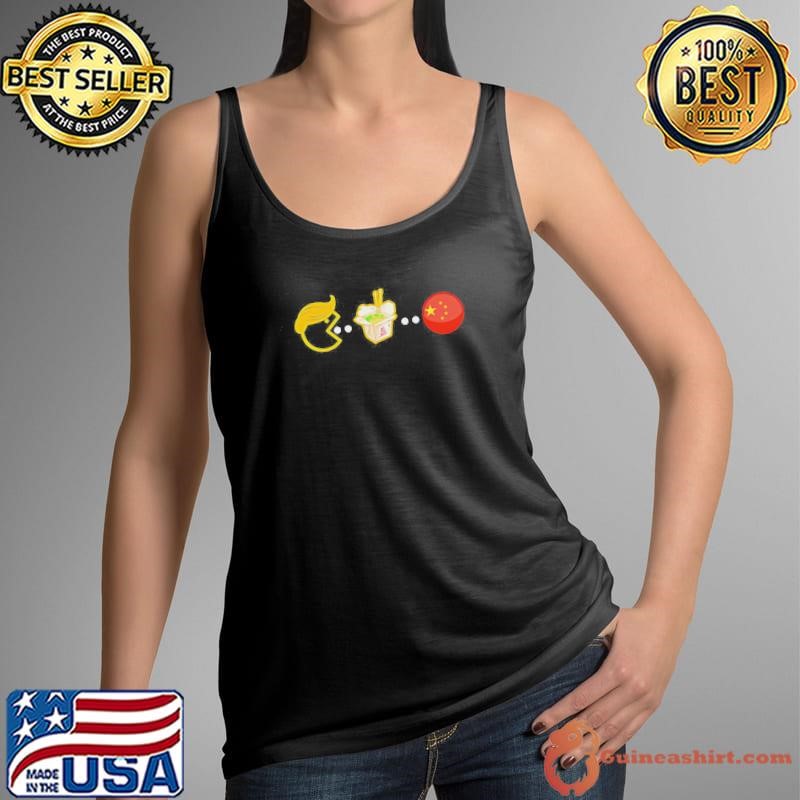 Trump Tariff Happy Eater Pacman Shirt
