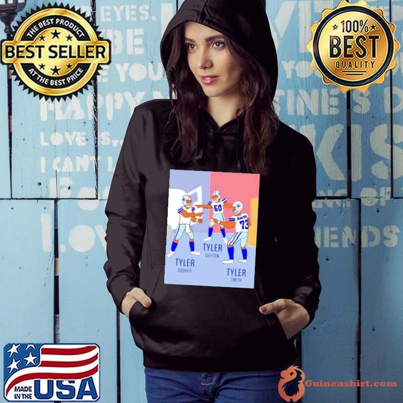Tyler Booker Tyler Guyton and Tyler Smith 3 Dallas Cowboys Pointing meme Hoodie