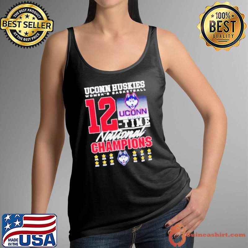 UConn Huskies women’s basketball 12 time national champions 1995 2025 shirt