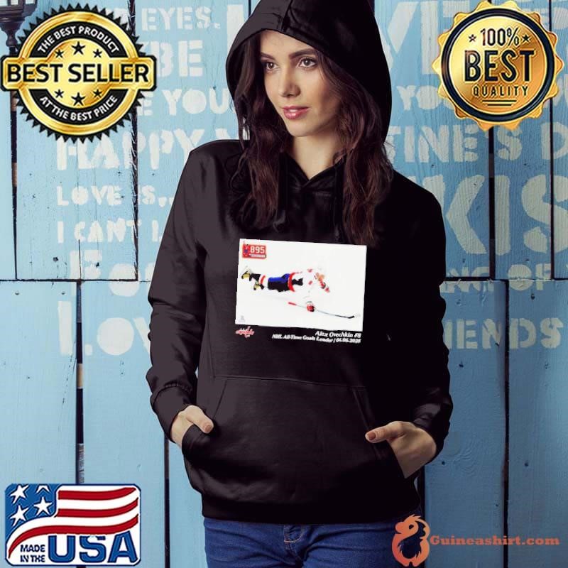 Washington Capitals Alexander Ovechkin NHL All Time Goals Leader Flash Feature Hoodie