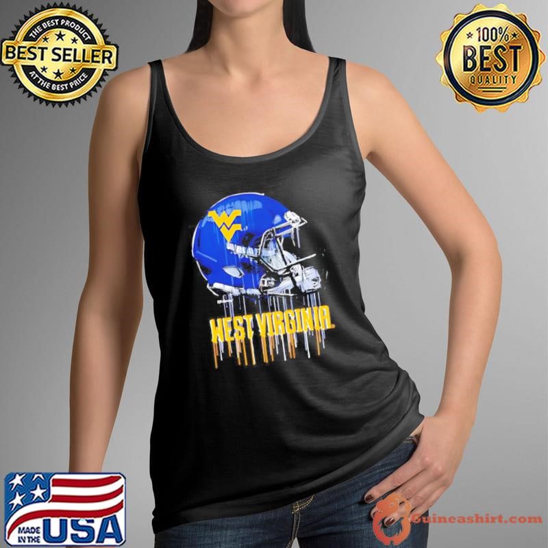 West Virginia Mountaineers Youth Heather Dripping Football Shirt