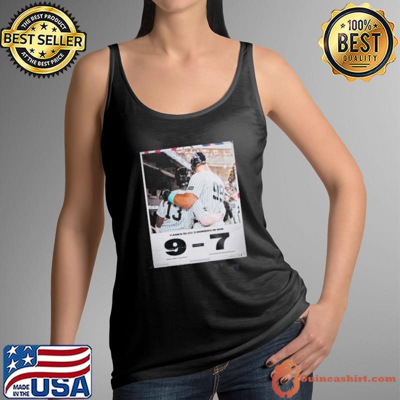 Yanks Slug 3 Homers In Win New York Yankees Baseball MLB 9-7 Arizona Diamondbacks Final Score April 3 2025 Poster shirt