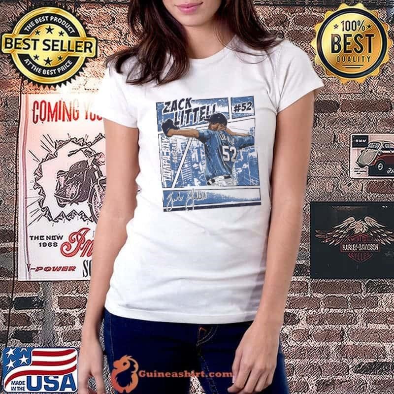 Zack Littell American professional baseball pitcher Tampa Bay Comic T-Shirt