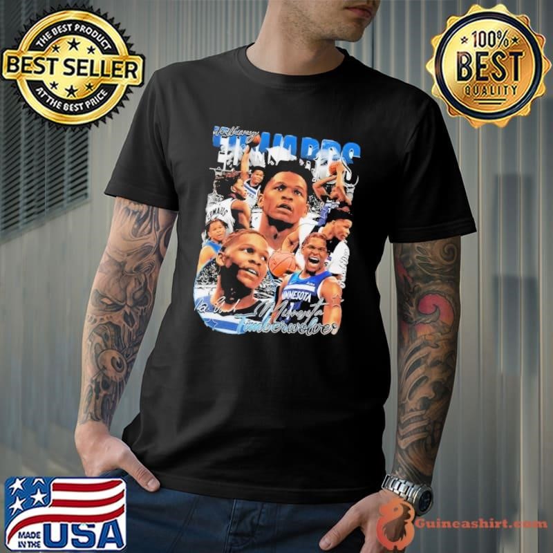 Anthony Edwards Minnesota Timberwolves Homage Vintage Bootleg 2025 Shirt