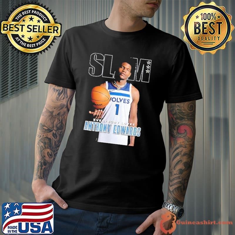 Anthony Edwards Minnesota Timberwolves SLAM cover shirt