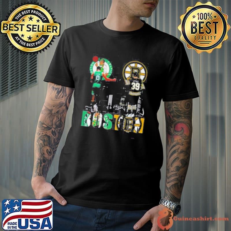 Boston Celtics x Boston Bruins Signatures Shirt