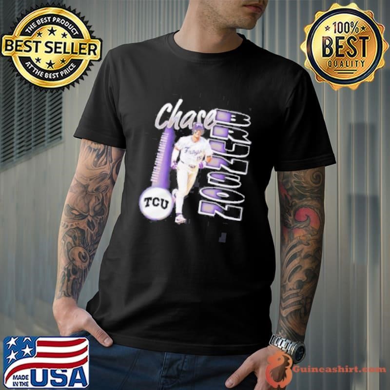 Chase Brunson TCU baseball cartoon shirt
