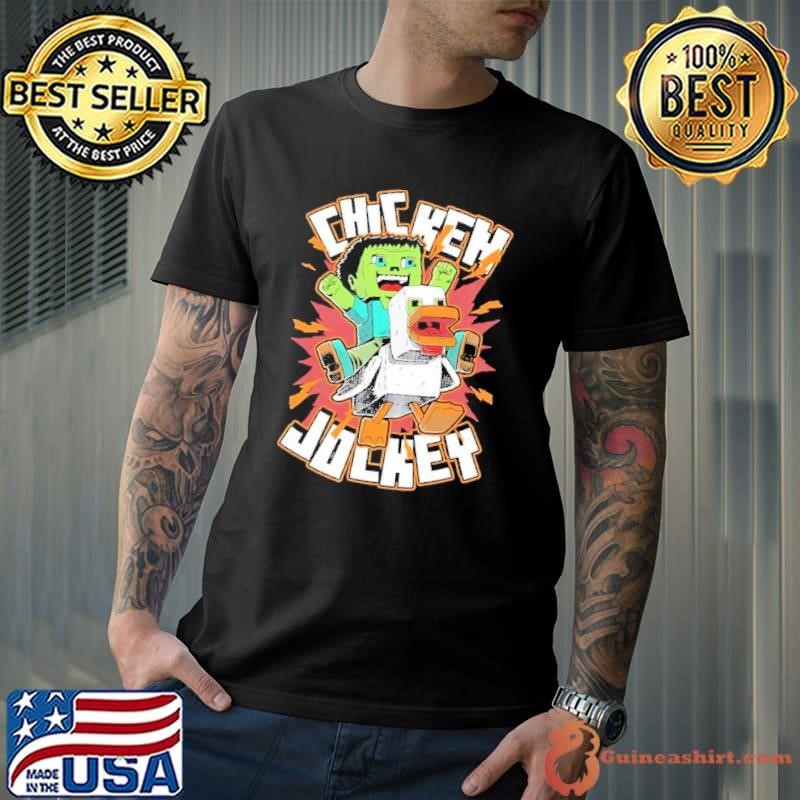 Chicken Jockey cartoon 2025 cute shirt