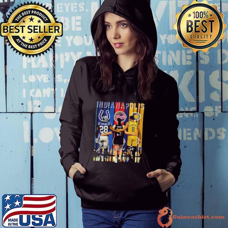 Clark Taylor Haliburton Indianapolis Sports Team players signature Hoodie