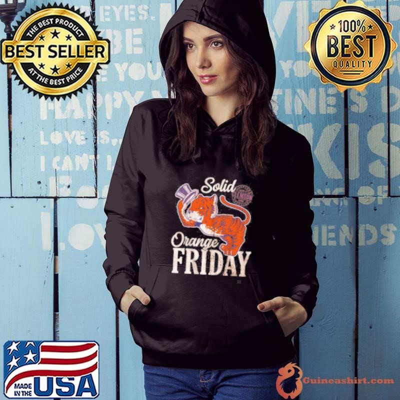 Clemson Tigers Solid Orange Friday Tigertown Graphics Made In 1988 Hoodie