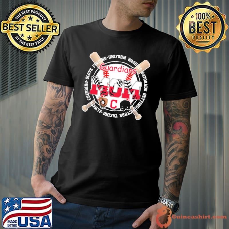 Cleveland Guardians mom always cheering glove finding shirt
