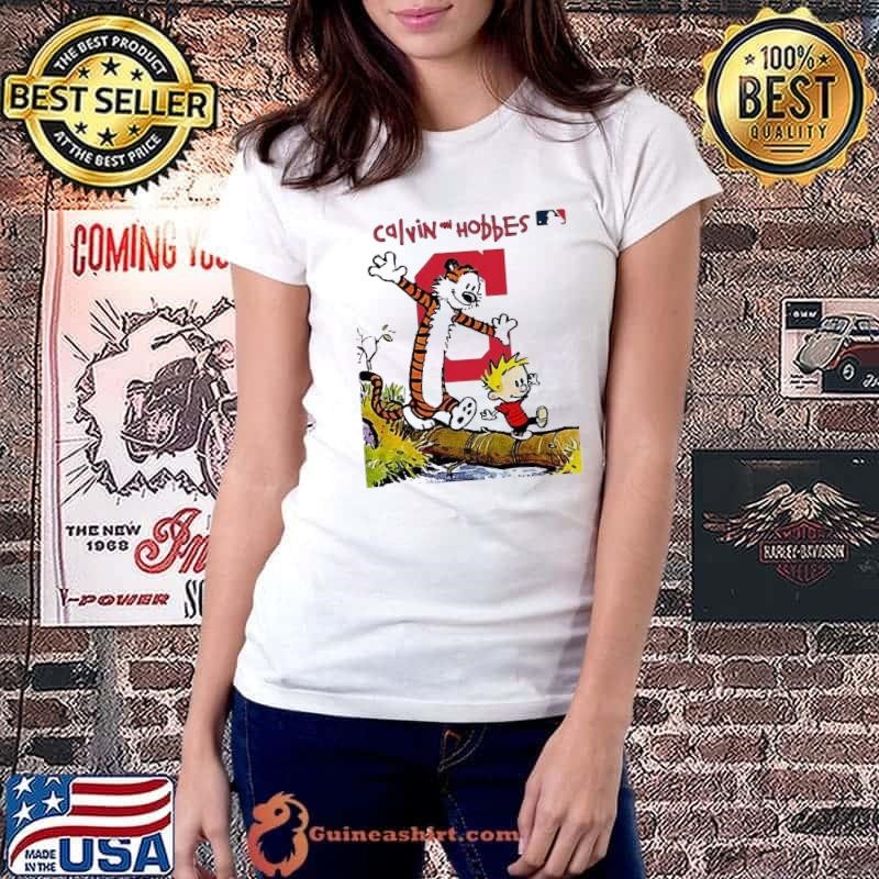 Cleveland Guardians x Calvin and Hobbes shirt
