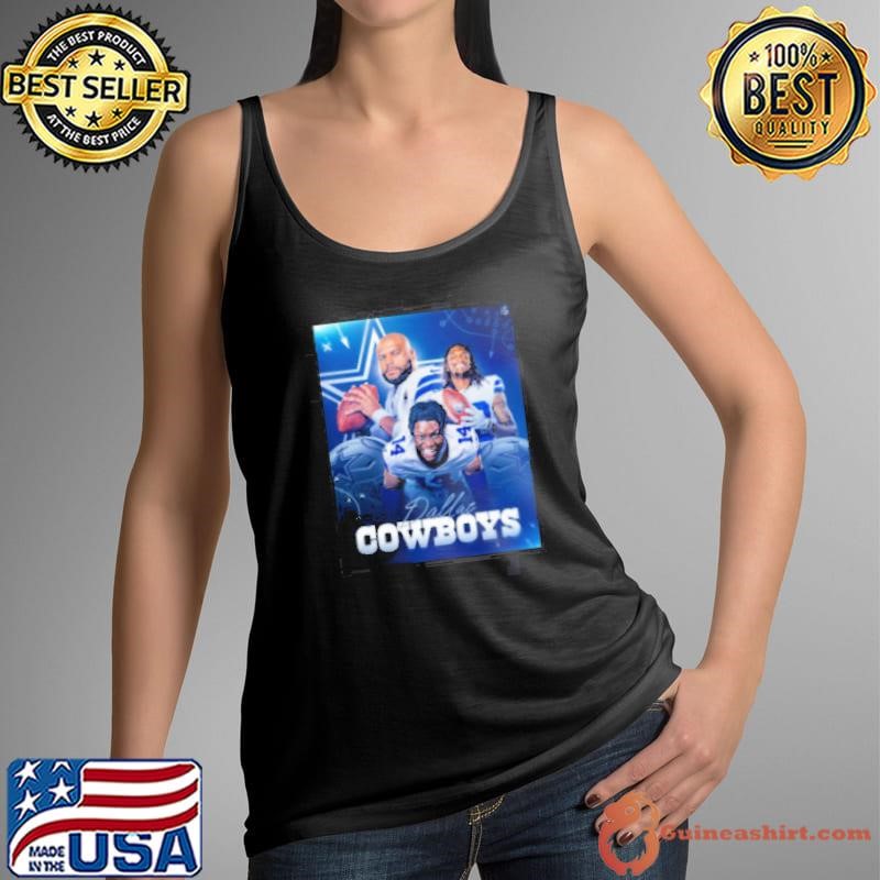 Dallas Cowboy CeeDee Lamb Dak Prescott There’s A New Trio In Dallas Poster shirt