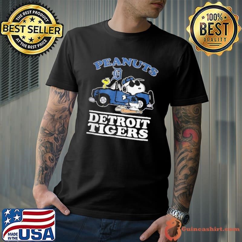 Detroit Tigers Peanuts Snoopy driving car Unisex