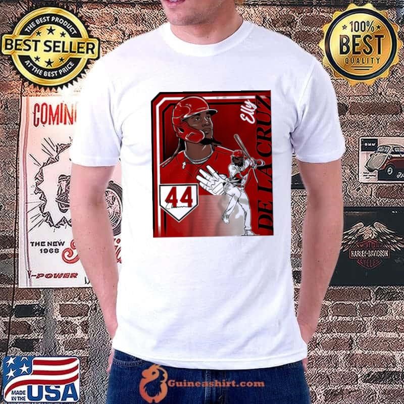 Elly De La Cruz Cincinnati Reds baseball player signature collage frame shirt